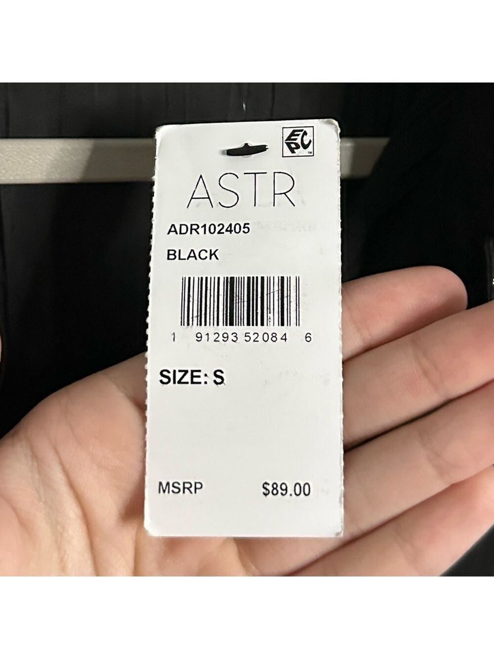 ASTR the Label Belted Long Sleeve Midi Shirtdress-Black size Small-NWT - Picture 9 of 13
